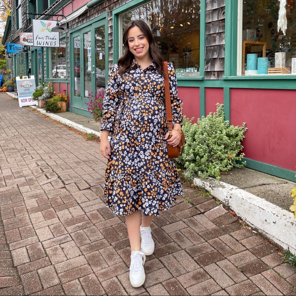 Beautiful Floral Shirt Dress